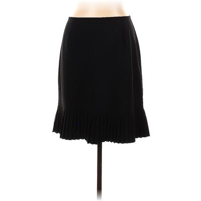 Fit & Flare Skirt Knee Lengthology Casual Fit & Flare Skirt Knee Length: Black Solid Bottoms - Women's Size 10