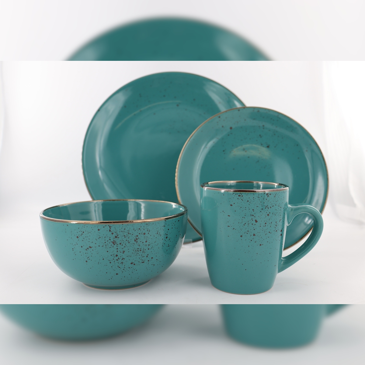 Tarrington House Kombiservice, Steingut, blau, 16tlg. Image