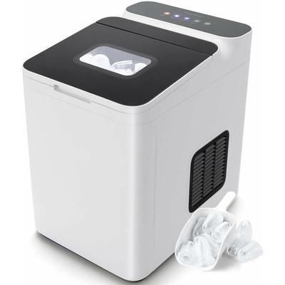 Eiswürfelmaschine Ice Maker, Eismaschine Eiswürfelbereiter inkl. Schaufel/LED Anzeige / 1,5L