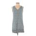 Old Navy Casual Dress - Mini V Neck Sleeveless: Blue Dresses - Women's Size X-Small