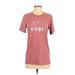 Bella + Canvas Short Sleeve T-Shirt: Pink Tops - Women's Size Small