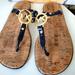 Michael Kors Shoes | Michael Kors Jelly Thong Cork Sandals | Color: Blue | Size: 7