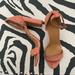 J. Crew Shoes | J.Crew Coral Suede Ankle Strap Block Heels | Color: Pink | Size: 10