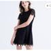 Madewell Dresses | Madewell B6437 Floral Lace Shift Dress Boho Romantic Feminine Women’s Size 0 | Color: Black | Size: 0