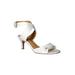 Wide Width Women's Soncino Sandals by J. Renee® in White Lace (Size 10 W)