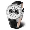 Vostok Europe Herren Analog Chronograph Uhr mit Leder Armband 565A598