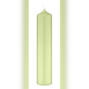 Kopschitz Kerzen Altarkerzen, Kaminkerzen Kiwi 300 x Ø 90 mm, 4 Stück, Kerzen mit Dornbohrung in RAL Kerzengüte Qualität Image