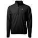 Men's Cutter & Buck Black Jackson State Tigers Team Logo Cascade Eco Sherpa Fleece Quarter-Zip Pullover Jacket