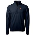 Men's Cutter & Buck Navy Auburn Tigers Team Logo Cascade Eco Sherpa Fleece Quarter-Zip Pullover Jacket