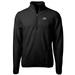 Men's Cutter & Buck Black Montana Grizzlies Team Logo Cascade Eco Sherpa Fleece Quarter-Zip Pullover Jacket