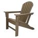 Leisure Classics UV Protected Indoor Outdoor Adirondack Lounge Deck Chair, Taupe - 34