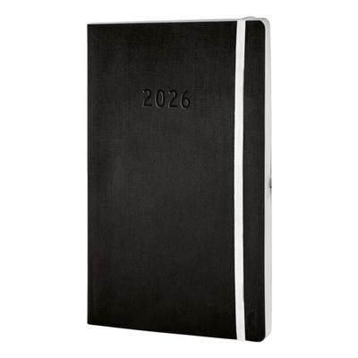 Chronoplan Buchkalender Wochenkalender A5 »Chronobook Black & White Edition« Softcover 2026 schwarz, 13.5x21 cm Image