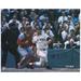 Carl Yastrzemski Boston Red Sox Autographed 16'' x 20'' 1967 World Series Hitting Photograph with ''HOF 89'' Inscription