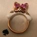 Kate Spade Jewelry | Kate Spade Francois French Bull Dog Ring S 8 | Color: Gold/Pink/White | Size: Os