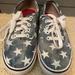 Vans Shoes | Acid Wash Blue Jean Star Pattern Vans Mens 5.5 Womens 7 | Color: Blue | Size: 7