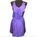 American Eagle Outfitters Dresses | American Eagle Smocked Waist Ruffle Dress | Color: Blue/Purple | Size: Xs