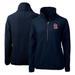 Women's Cutter & Buck Navy St. Louis Cardinals Cascade Eco Sherpa Fleece Quarter-Zip Pullover Jacket