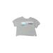 Justice Short Sleeve T-Shirt: Gray Tops - Kids Girl's Size 7