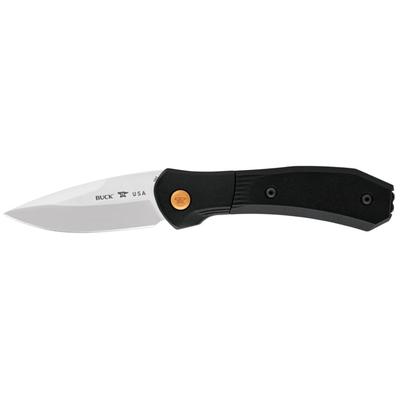 Buck Knives 591 Paradigm Shift Automatic Knife 3in S35VN Stainless Steel Straight G10 Satin Black 0591BKSB/12864