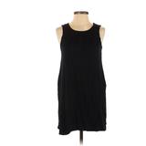 Gap Casual Dress - Shift Scoop Neck Sleeveless: Black Solid Dresses - Women's Size X-Small