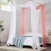 Gracie Oaks Kunta Chiffon Ties Bed Canopy | 216 H x 35 W x 0.01 D in | Wayfair AB32FA9CC77C4E5AA7A64DFB37939FF9