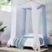 Gracie Oaks Kunta Chiffon Ties Bed Canopy | 288 H x 35 W x 0.01 D in | Wayfair 45EF6653B5044F3980E1E83EA71E8DE5