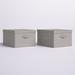 Household Essentials Medium Fabric Box Fabric in Gray | 10 H x 16 W x 19 D in | Wayfair 7515-1