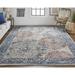 Blue/Gray 63 x 0.32 in Area Rug - Bungalow Rose Lillie-Ella Oriental Machine Woven Blue/Rust/Gray Area Rug | 63 W x 0.32 D in | Wayfair