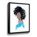 Orren Ellis Sunday Blue Dress Gallery Canvas in Black/Brown/White | 18 H x 14 W x 2 D in | Wayfair 61D9C3D0E83C4996818B7D65C9994B76