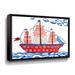 Longshore Tides Nautical Tiles Gallery Canvas in Blue/Red | 18 H x 24 W x 2 D in | Wayfair F91F00D91F14415DB0D8064DD083F3EA