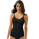 Bali Women's Lace 'N Smooth Shaping Cami (Size L) Black, Nylon,Spandex