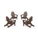 POLYWOOD 4-Piece Classic Folding Adirondack Conversation Set