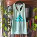 Adidas Tops | Adidas Tank | Color: Blue/Green | Size: S