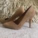 Madewell Shoes | Madewell Tan Mira Midi Heel Beige Suede 3 3/4" Heel Pumps | Color: Tan | Size: 6.5