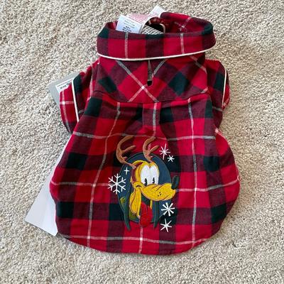 Disney Dog | Disney Dog Apparel (Christmas Flannel) | Color: Black/Red | Size: S