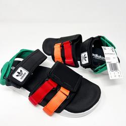 Adidas Shoes | Adidas Originals Adilette Sandal 4.0 Multicolor Straps Gz8827 Men Sz 6 Woman 7 | Color: Black/Orange | Size: 7