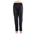 The Limited Outlet Faux Leather Pants - Mid/Reg Rise: Black Bottoms - Women's Size 6