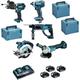 Ensemble de 5 machines Makita DLX5039PTJ - 18V - 5.0 Ah - Perfo-burineur + Visseuse + Perceuse ‡