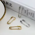 VOQ – boucles d'oreilles couleur argent pour Couples Design créatif pince à papier bijoux de