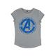 Marvel Avengers - Avengers Initiative Women's Rolled-sleeve Melange grey L