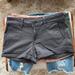 American Eagle Outfitters Shorts | American Eagle Aeo Twill X Gray Midi Shorts Low Rise | Color: Gray | Size: 2