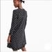 J. Crew Dresses | J.Crew Collection 100% Silk Star Print Long Sleeve Dress | Color: Black/White | Size: 6