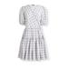 J. Crew Dresses | J. Crew Women’s Cotton Voile Wrap Mini Dress Puff Sleeves In Oyster Plai | Color: Gray/White | Size: S