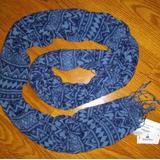 Disney Accessories | Disney's Lightweight Scarf Blue Nwt | Color: Black/Blue | Size: Os