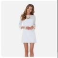 Lilly Pulitzer Dresses | Lilly Pulitzer Topanga Dress In Resort White Breakers Lace | Color: White | Size: Xs
