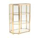 Generic Vintage Storage Box Geometric Glass Jewellery Box Earring Display Case Box Case