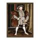 Wee Blue Coo Painting Antique Holbein Junior Henry Tudor VIII King England Art Large Framed Art Print Poster Wall Decor 18x24 inch