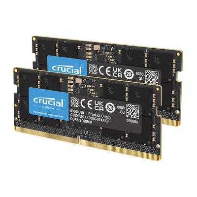 Crucial 32GB DDR5 4800 MHz SO-DIMM Memory Kit (2 x 16GB) CT2K16G48C40S5