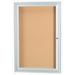 AARCO One Enclosed Bulletin Board w/ Frame, Glass in White/Yellow | 2 D in | Wayfair DCC4836R