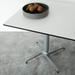 Amerivend Works No Rock 28.15" Cross Base Table Base Steel in Gray | 28.15 H in | Wayfair PWST30-SI